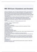 MIE 305 Exam 2 Questions and Answers