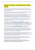 Bipolar Disorder and Depression Study Guide &vert; Boost exam success with our focused Bipolar Disorder and Depression Study Guide&period; Ace your exams by mastering essential knowledge on Bipolar Disorder and Depression with our comprehensive guide