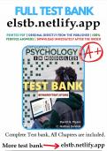 Test bank for exploring psychology in modules 12th edition myers full chapter