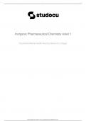 LATEST INORGANIC PHARMACEUTICAL CHEMISTRY Final Exam 2023-2024 Version/A+ GUARANTEED