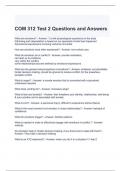 COM 312 Test 2 Questions and Answers