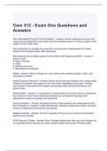 Com 312 - Exam One Questions and Answers (Graded A)
