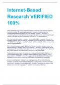 LATEST 2024 Internet-Based Research VERIFIED 100&percnt;