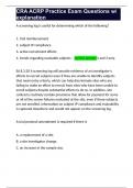 CRA ACRP Practice Exam Questions w&sol; explanation 