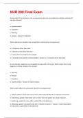 NUR 200 Final Exam  Questions And Answers!!