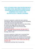 NGN ATI MED SURG 2024 TESTBANK&sol;NGN  ATI MED SURG 2024 PROCTORED EXAM  OVER 200 QUESTIONS WITH DETAILED  VERIFIED SOLUTIONS AND  RATIONALE&sol;A&plus; GRADE ASSURED