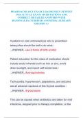 PHARMACOLOGY EXAM 2 RASMUSSEN NEWEST  2024 ACTUAL EXAM 140 QUESTIONS AND  CORRECT DETAILED ANSWERS WITH  RATIONALES &lpar;VERIFIED ANSWERS&rpar; &vert;ALREADY  GRADED A&plus;