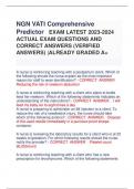 NGN VATI Comprehensive  Predictor EXAM LATEST 2023-2024  ACTUAL EXAM QUESTIONS AND  CORRECT ANSWERS &lpar;VERIFIED  ANSWERS&rpar; &vert;ALREADY GRADED A&plus;