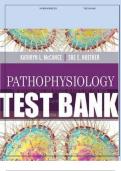 PATHOPHYSIOLOGY 9TH EDITION MCCANCE TEST BANK 2023 A+ Graded with correct Solutions.