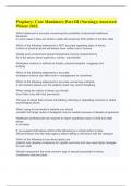 Prophecy- Core Mandatory Part III &lpar;Nursing&rpar;&semi; Answered Winter 2022&period;