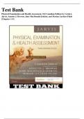 Test Bank - Physical Examination and Health Assessment,  Canadian 3rd Edition| Carolyn Jarvis - ISBN: 9781771721547| Chapter 1- 31
