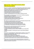 HESI LEVEL 1 PRACTICE EXAM LATEST 2022&lpar;Already graded A&rpar;
