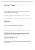 Clinical Virology questions & answers graded A+