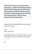 NFPA 99 2014 Practice Test Questions : Worksheet 1, NFPA 99 2024 Worksheet #2, NFPA 99 2024 Worksheet #2, NFPA 2024 Worksheet #3, NFPA 99 2024 Worksheet #4, NFPA 99 2024 Worksheet #5, NFPA 99 2024 Worksheet #5, NFPA 99 2024 Worksheet #5, NFPA 99 2024