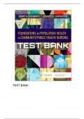 BEST REVIEW TEST BANK  FOUNDATIONS FOR POPULATION HEALTH IN  COMMUNITY PUBLIC HEALTH NURSING 6TH EDITION BY STANHOPE &lpar;COMPLETE&rpar;  RATED A&plus;
