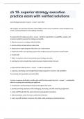 ch 10- superior strategy execution practice exam with verified solutions&period;