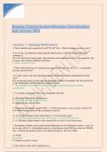 Housing Markets Lecture&sol;literature Test Question  and Answers 2024