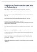 C202-Human Capital practice exam with verified solutions&period;