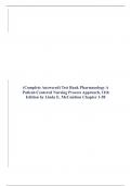 &lpar;Complete Answered&rpar; Test Bank Pharmacology A Patient-Centered Nursing Process Approach&comma; 11th Edition by Linda E&period; McCuistion Chapter 1-58