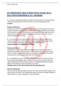 ATI MEDSURGE PROCTORED FINAL EXAM 2023- 2024 WITH REFERENCE &lpar;A&plus; GRADED&rpar;