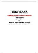 Test Bank For Community Public Health Nursing  7th Edition By Mary A. Nies, Melanie McEwen |All Chapters,  2024|