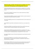 Pharmacology and the Nursing Process Scholar Overview Exam with 130 Questions and Indisputable Answers