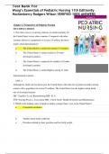 BEST ANSWERS Test Bank For Wong&rsquo;s Essentials of Pediatric Nursing 11th EditionBy Hockenberry Rodgers Wilson VERIFIED 100&percnt; ANSWER
