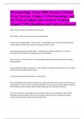 Pharmacology Nurse 3050 Abram's Clinical Drug Therapy Chapter 5 Pharmacology