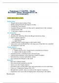 Summary CAS1501&lowbar; Study Revision Notes&period; Perspectives on Accountancy