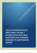 2023 ATI Pharmacology Retake 3 WITH NGN