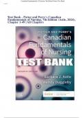 Test Bank - Potter and Perry's Canadian Fundamentals of Nursing, 7th Edition (Astle, 2024), Chapter 1-49 | All Chapters