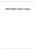 HESI MED SURG 2 Q&A