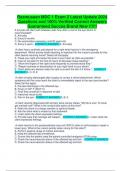 Rasmussen MDC 1 Exam 2 Latest Update 2024 Questions and 100&percnt; Verified Correct Answers Guaranteed Succes Brand New &excl;&excl;&excl;&excl;&excl;&excl;