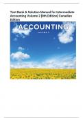 Test Bank & Solution Manual for Intermediate  Accounting Volume 2 &lbrack;8th Edition&rsqb; Canadian  Editio