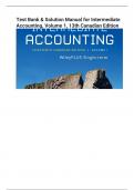 Test Bank & Solution Manual for Intermediate  Accounting&comma; Volume 1&comma; 13th Canadian Editio