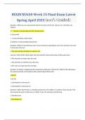 REGIS NU650 Week 15 Final Exam Latest Spring April 2022 (100% Graded)