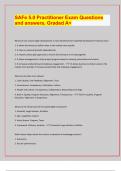 SAFe 5&period;0 Practitioner Exam Questions  and answers&comma; Graded A&plus;&sol; LATEST EXAM PREDICTIONS UPDATES&comma; APPROVED&period; 