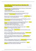 Virtual Business Final Exam Review Questions with Correct Answers&period;