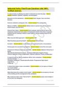 Industrial Safety Final Exam Questions with 100&percnt; Verified Answers&period;&period;