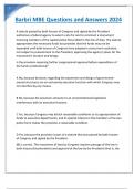 Barbri MBE Questions and Answers 2024