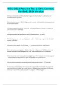 WGU D023 Practice Test &vert; 100&percnt; Correct &vert; Verified &vert; 2024 Version