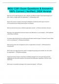 WGU C201 Exam Questions & Answers &vert; 100&percnt; Correct &vert; Verified &vert; 2024 Version