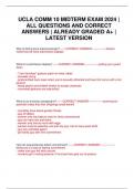 UCLA COMM 10 MIDTERM EXAM 2024 &vert; ALL QUESTIONS AND CORRECT ANSWERS &vert; ALREADY GRADED A&plus; &vert; LATEST VERSION
