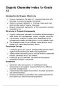 Organic Chemistry Grade 12