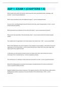 A&P 1- EXAM 1 &lpar;CHAPTERS 1-5&rpar; Question and answers latest update 
