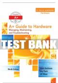 Test Bank For A+ Guide to Hardware - 9th - 2017 All Chapters - 9781305266452