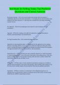 Test Bank for Selling Today&colon;Top Predicted  Questions and Correct Answers