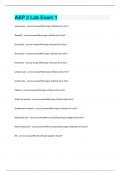 A&P 2 Lab Exam 1 Question and answers latest update 