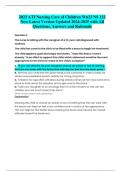 2023 ATI Nursing Care of Children Wn23 NS 122  New Latest Version Updated 2024-2025 with All  Questions&comma; Answers and Rationale