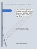 CMY3706 Assignment 1 (COMPLETE ANSWERS) Semester 1 2024 - DUE 11 April 2024 100%